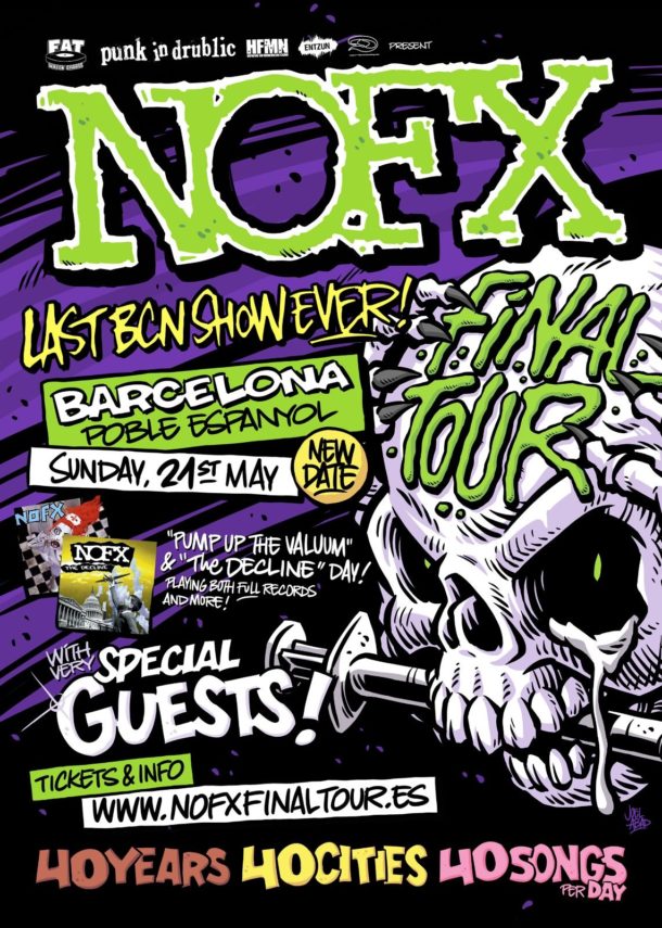 The Final Goodbye – Nofx add a third date in Barcelona!