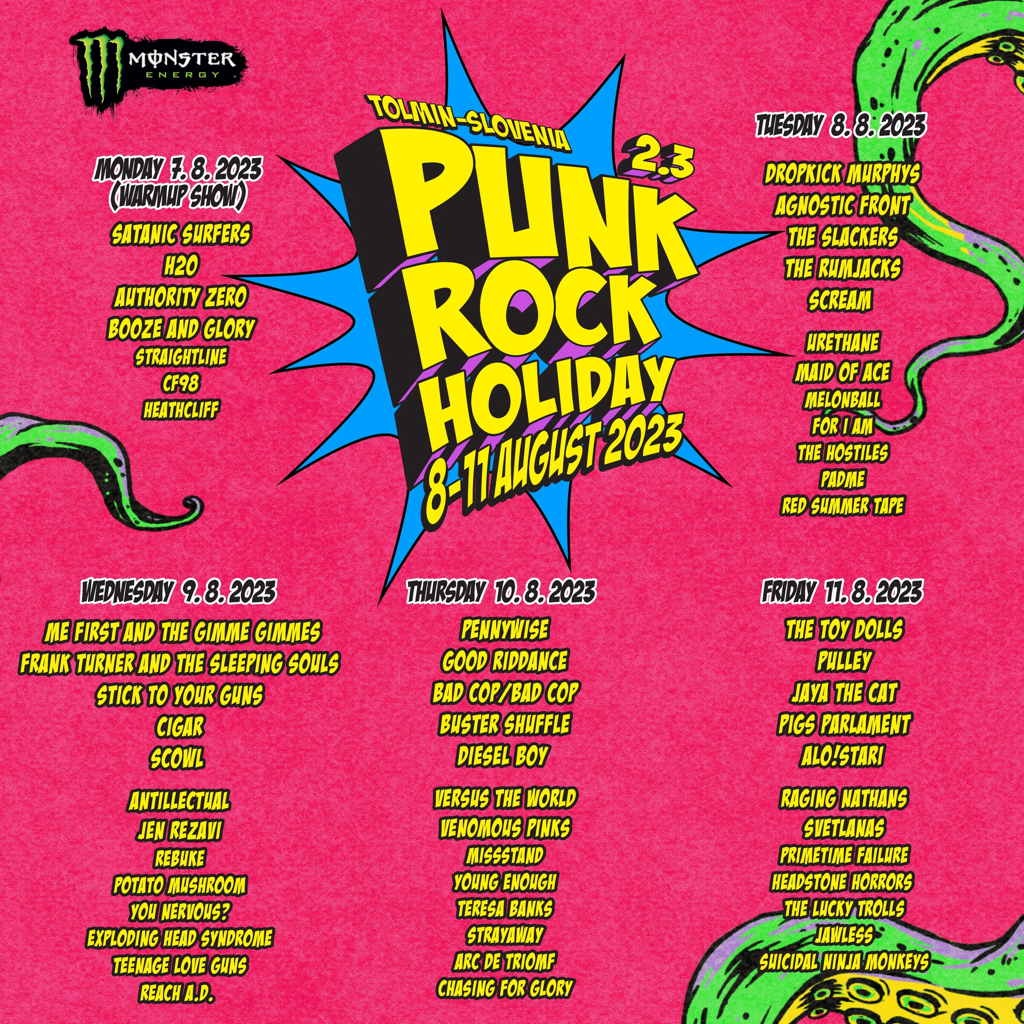 Punk Rock Holiday update Punk Rock Agenda