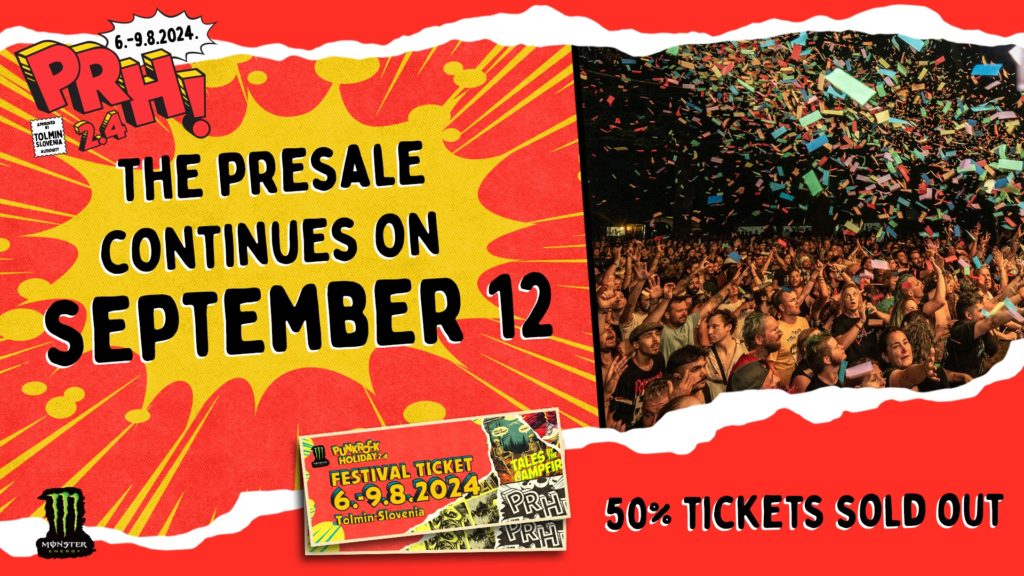 Punk Rock Holiday 2.4 – 50% of the tickets sold out